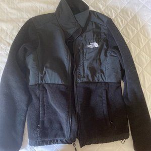 Black, Women's Size M, North Face Zip-up Fleece